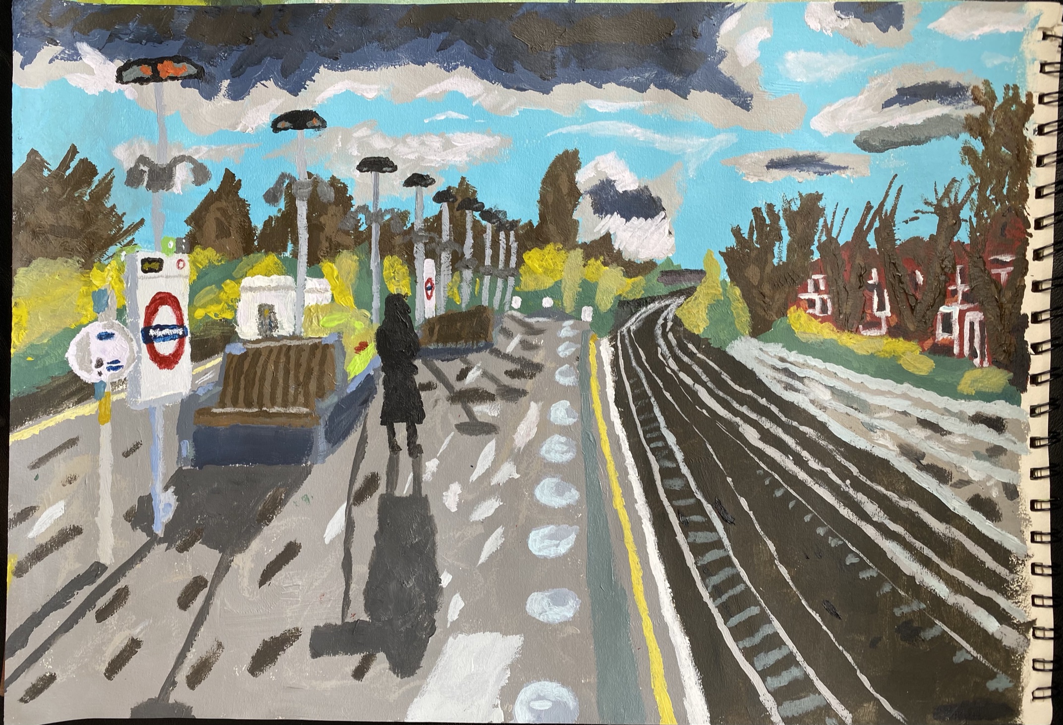 Kilburn Station Under Clouds